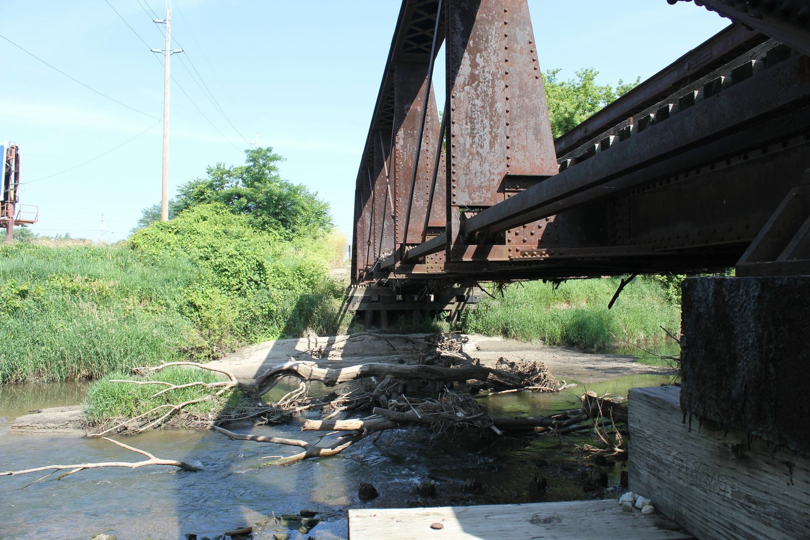 Looking west